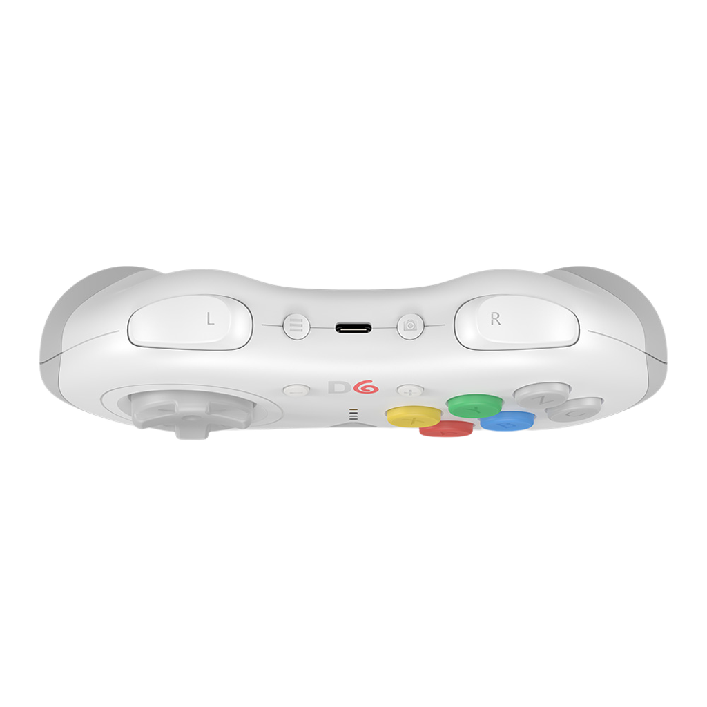 【在庫あり/発売中!】D6 Wireless Controller for Dreamcast™【ホワイト】– 究極の6ボタンワイヤレスコントローラー！次世代ワイヤレス技術 × クラシックな操作性！レトロゲーマー必見の必携アイテム！