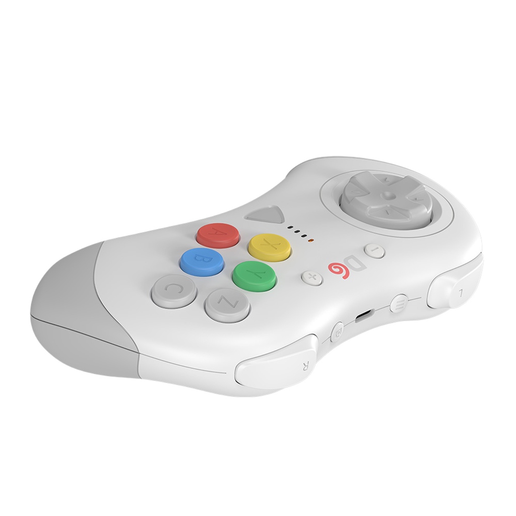【在庫あり/発売中!】D6 Wireless Controller for Dreamcast™【ホワイト】– 究極の6ボタンワイヤレスコントローラー！次世代ワイヤレス技術 × クラシックな操作性！レトロゲーマー必見の必携アイテム！