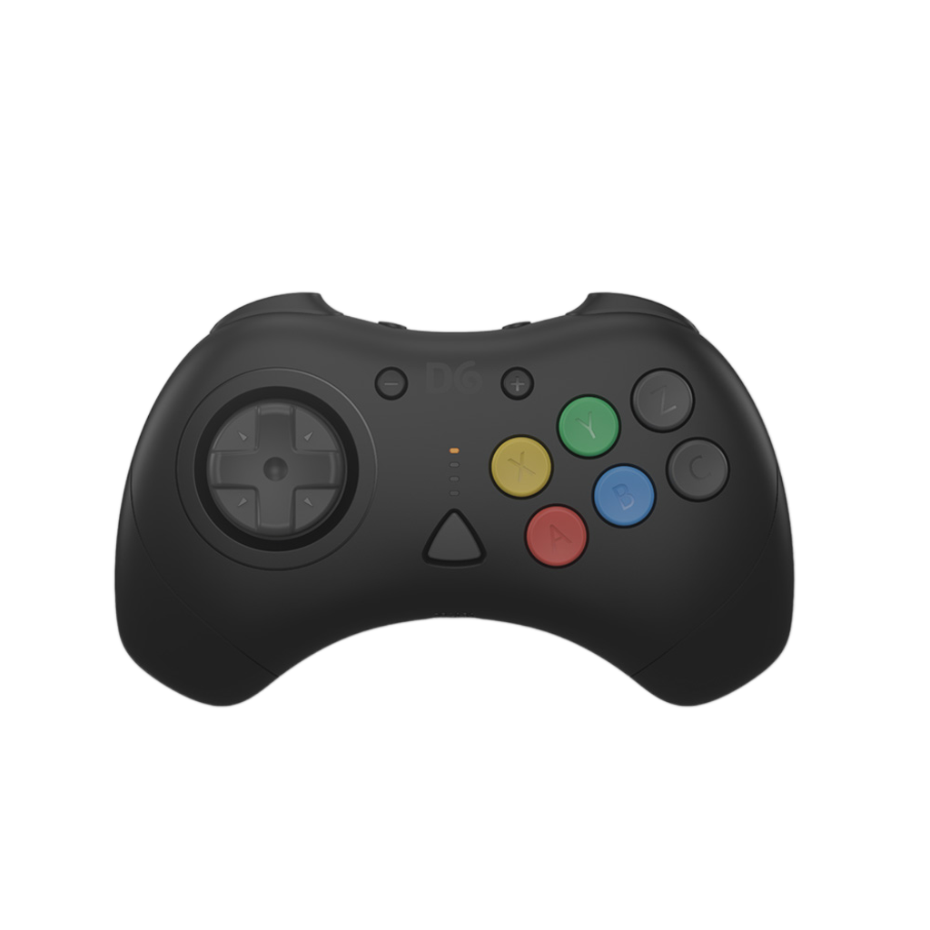 【発売中!】D6 Wireless Controller for Dreamcast™【ブラック】– 究極の6ボタンワイヤレスコントローラー！次世代ワイヤレス技術 × クラシックな操作性！レトロゲーマー必見の必携アイテム！