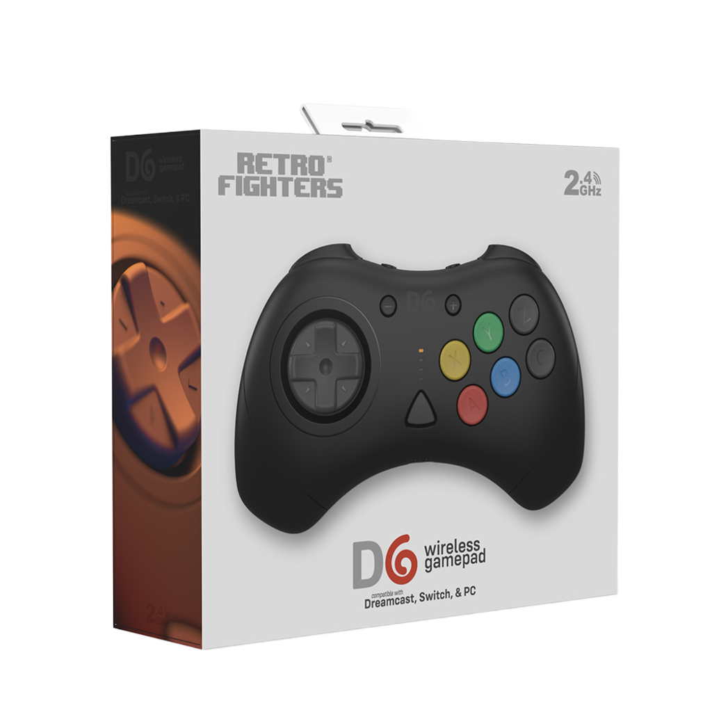 発売中!】D6 Wireless Controller for Dreamcast™【ブラック】– 究極の