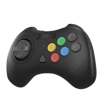 【発売中!】D6 Wireless Controller for Dreamcast™【ブラック】– 究極の6ボタンワイヤレスコントローラー！次世代ワイヤレス技術 × クラシックな操作性！レトロゲーマー必見の必携アイテム！