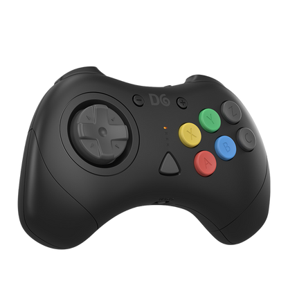 【発売中!】D6 Wireless Controller for Dreamcast™【ブラック】– 究極の6ボタンワイヤレスコントローラー！次世代ワイヤレス技術 × クラシックな操作性！レトロゲーマー必見の必携アイテム！