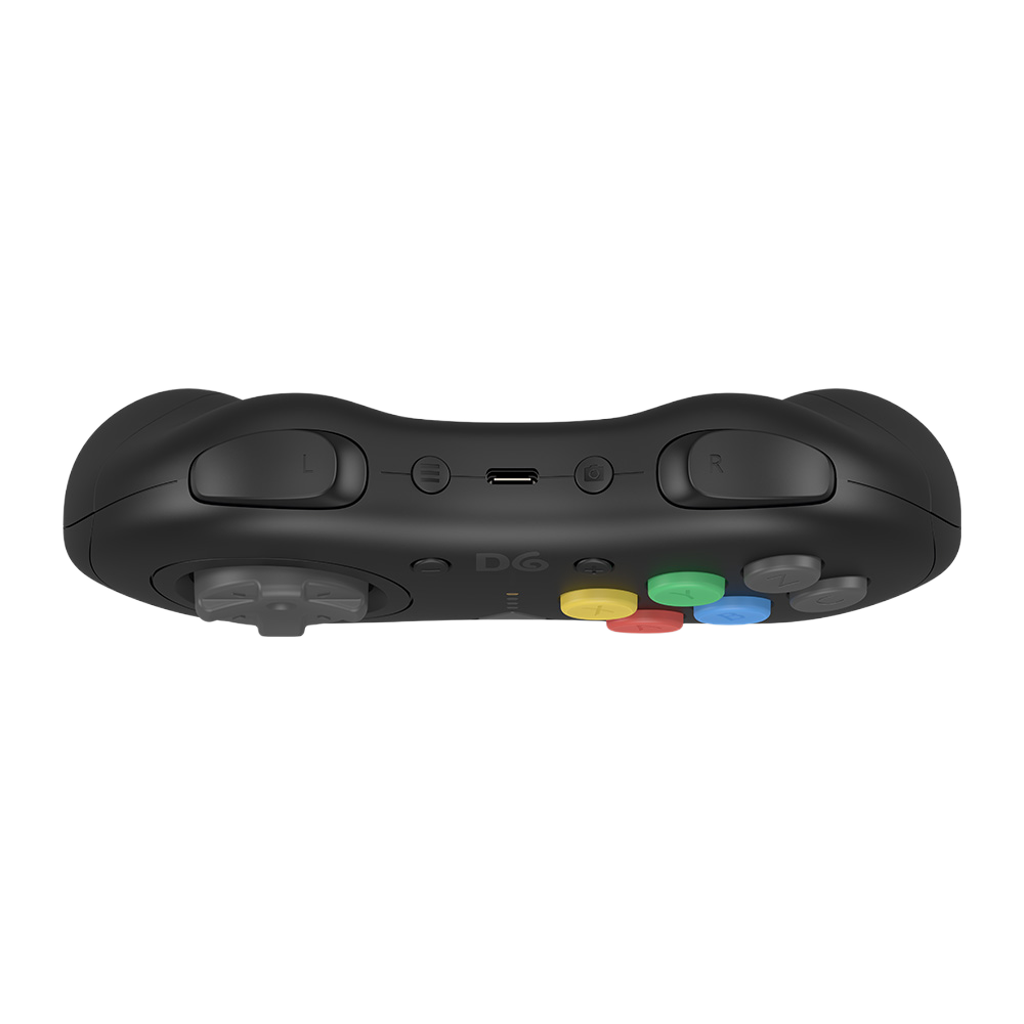 【発売中!】D6 Wireless Controller for Dreamcast™【ブラック】– 究極の6ボタンワイヤレスコントローラー！次世代ワイヤレス技術 × クラシックな操作性！レトロゲーマー必見の必携アイテム！