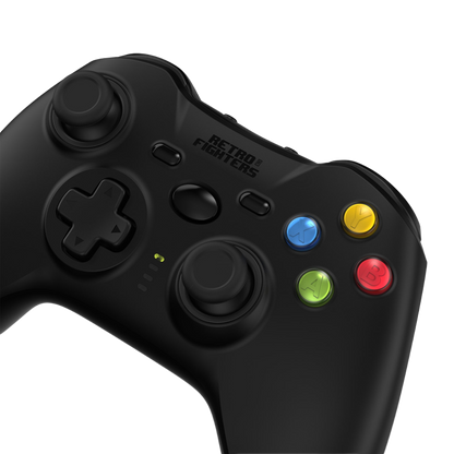 Retro Fighters Hunter 360 ワイヤレスコントローラー PC / Xbox 360 対応 ホールエフェクトセンサー搭載 2.4GHz 無線 USB-C充電 ドリフト防止 ブラック
