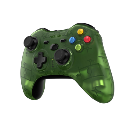 Retro Fighters Hunter 360 ワイヤレスコントローラー PC / Xbox 360 対応 ホールエフェクトセンサー搭載 2.4GHz 無線 USB-C充電 ドリフト防止 クリアグリーン