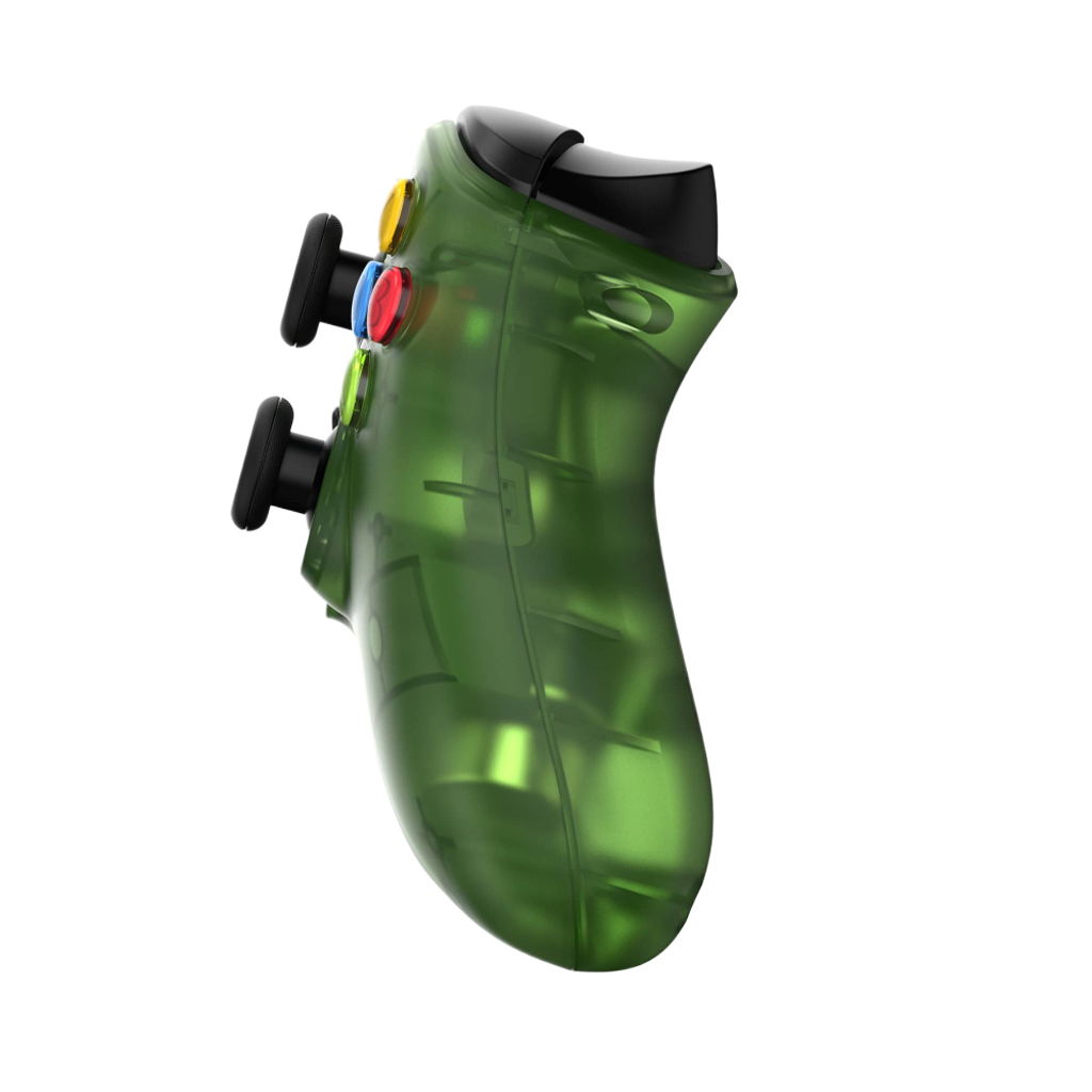 Retro Fighters Hunter 360 ワイヤレスコントローラー PC / Xbox 360 対応 ホールエフェクトセンサー搭載 2.4GHz 無線 USB-C充電 ドリフト防止 クリアグリーン
