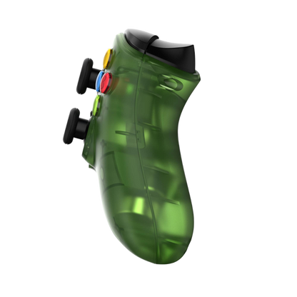 Retro Fighters Hunter 360 ワイヤレスコントローラー PC / Xbox 360 対応 ホールエフェクトセンサー搭載 2.4GHz 無線 USB-C充電 ドリフト防止 クリアグリーン