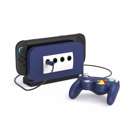 Retro Fighters Battle Dock for Switch2｜Nintendo Switch 2用 GameCube コントローラーアダプター 4ポート接続 超低遅延 交換式フェイスプレート4色付属 [BATTLEDOCK]