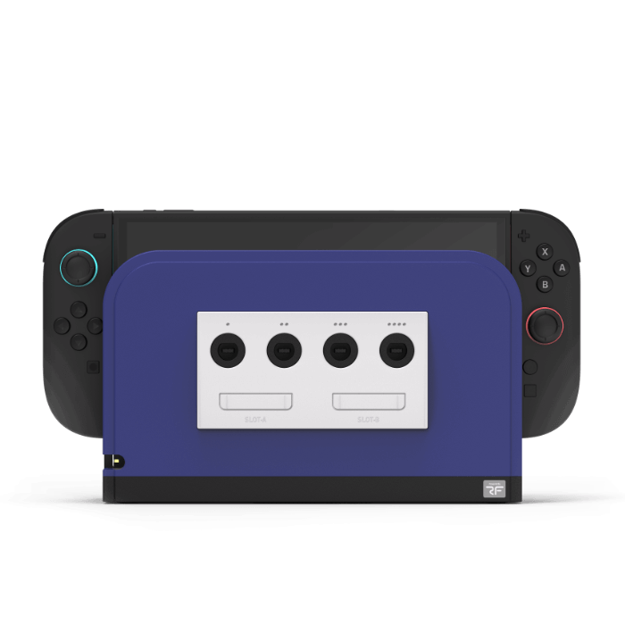 Retro Fighters Battle Dock for Switch2｜Nintendo Switch 2用 GameCube コントローラーアダプター 4ポート接続 超低遅延 交換式フェイスプレート4色付属 [BATTLEDOCK]