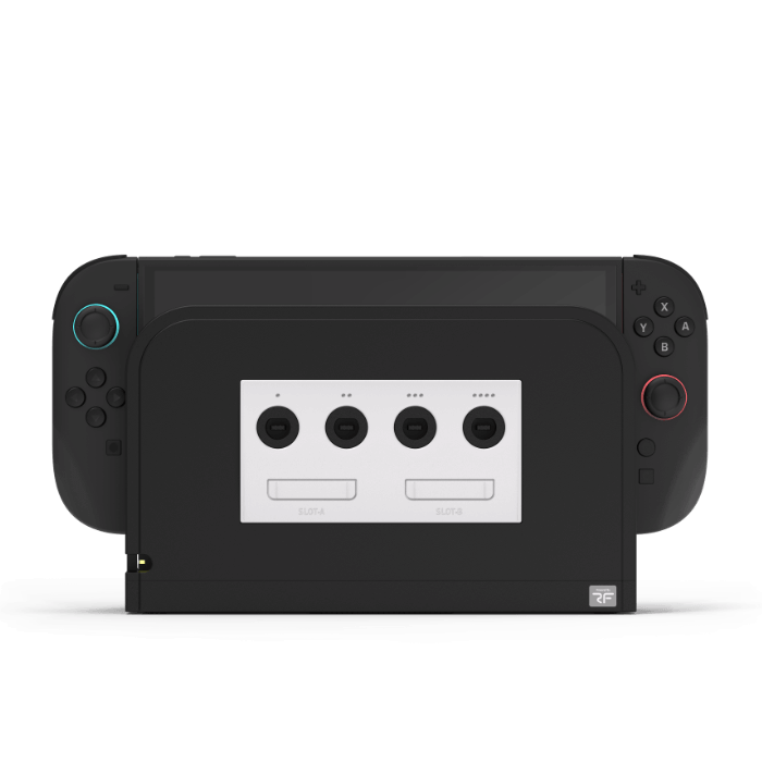 Retro Fighters Battle Dock for Switch2｜Nintendo Switch 2用 GameCube コントローラーアダプター 4ポート接続 超低遅延 交換式フェイスプレート4色付属 [BATTLEDOCK]