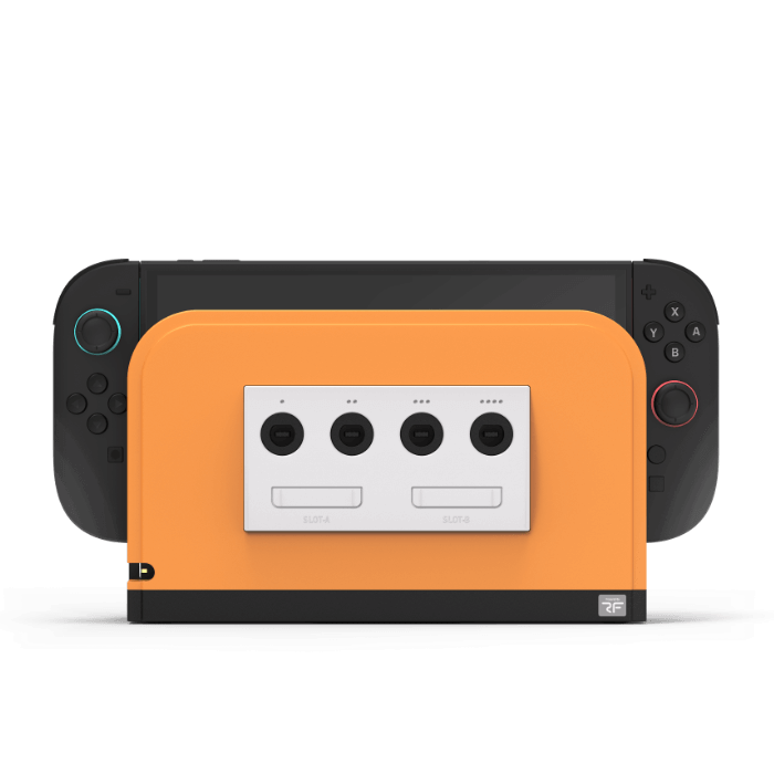 Retro Fighters Battle Dock for Switch2｜Nintendo Switch 2用 GameCube コントローラーアダプター 4ポート接続 超低遅延 交換式フェイスプレート4色付属 [BATTLEDOCK]