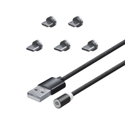 Hyperkin Armor3™ マグネット式充電ケーブルセット ブラック（USB Type-C &amp; Micro USB） – 6ピース