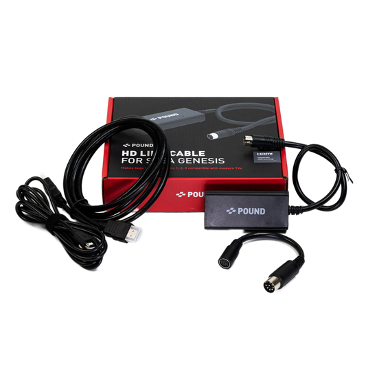Pound HD Link Cable for Genesis / Mega Drive SEGAの名作ゲームをHDMIで甦らせる高画質HDケーブル！