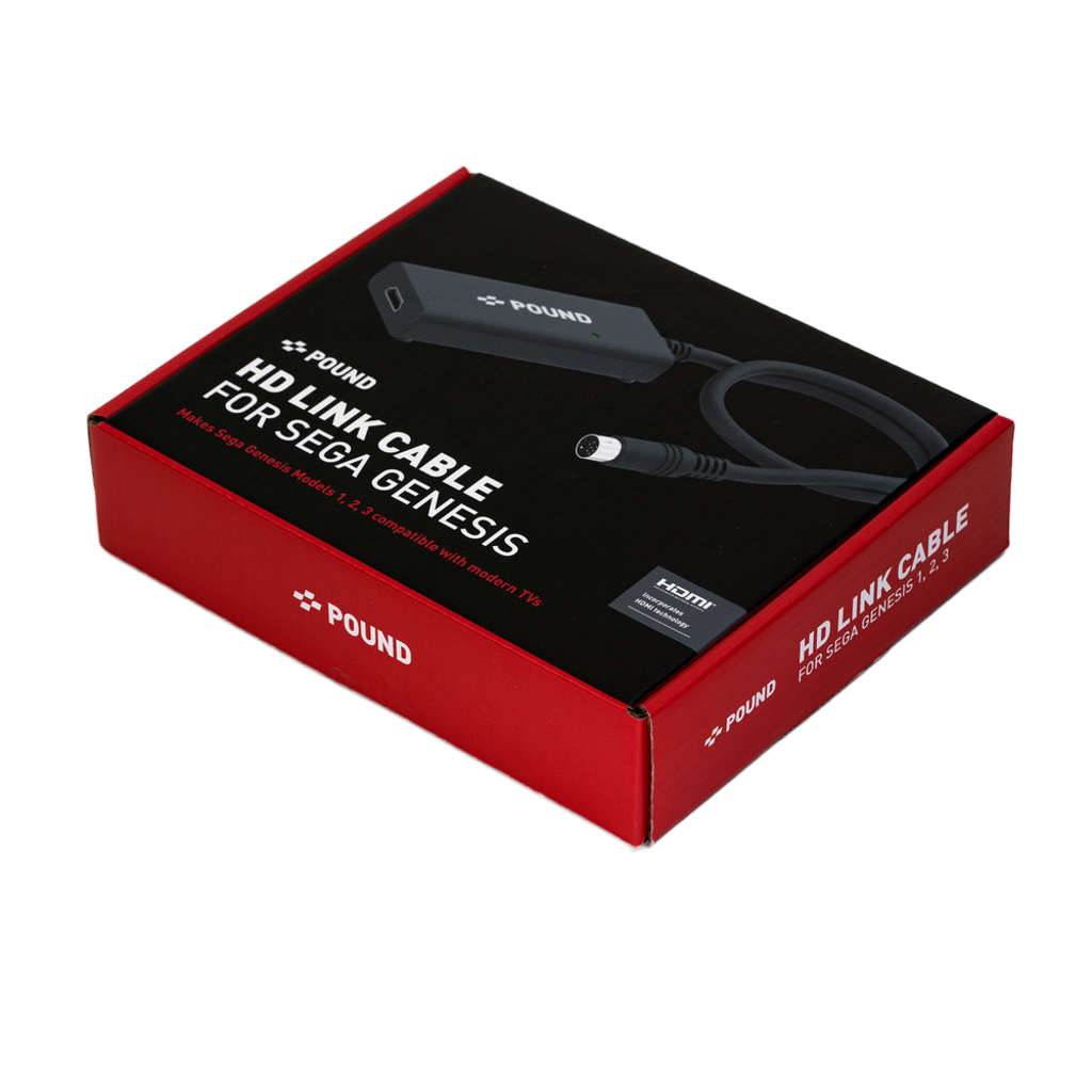 Pound HD Link Cable for Genesis / Mega Drive SEGAの名作ゲームをHDMIで甦らせる高画質HDケーブル！