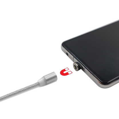 Hyperkin Armor3™ マグネット式充電ケーブルセット シルバー（USB Type-C &amp; Micro USB） – 6ピース