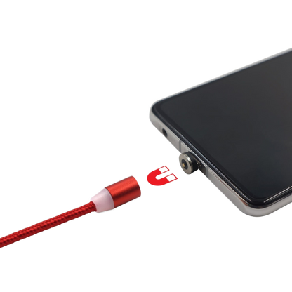 Hyperkin Armor3™ マグネット式充電ケーブルセット レッド（USB Type-C &amp; Micro USB） – 6ピース