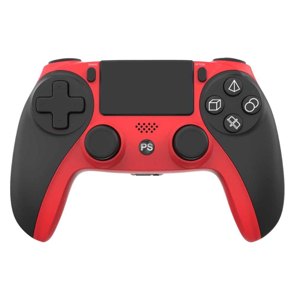 【SALE】PS4専用 ワイヤレス ゲームコントローラ レッド/ Wireless Game Controller For PS4 RED サードパーティー社製
