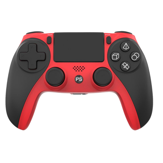 【SALE】PS4専用 ワイヤレス ゲームコントローラ レッド/ Wireless Game Controller For PS4 RED サードパーティー社製