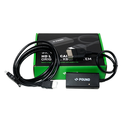 Pound HD Link Cable for Original Xbox 初代Xbox®をHDMIで甦らせる究極の映像変換ケーブル（720p対応）
