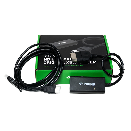 Pound HD Link Cable for Original Xbox 初代Xbox®をHDMIで甦らせる究極の映像変換ケーブル（720p対応）