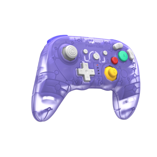 RETRO FIGHTERS BattlerGC Pro ワイヤレスコントローラー｜Nintendo GameCube®・Switch®・Wii®・PC対応｜デュアルワイヤレス（2.4GHz & Bluetooth）｜ホールエフェクトスティック & Kailh®スイッチ搭載｜クリア
