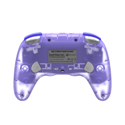 RETRO FIGHTERS BattlerGC Pro ワイヤレスコントローラー｜Nintendo GameCube®・Switch®・Wii®・PC対応｜デュアルワイヤレス（2.4GHz & Bluetooth）｜ホールエフェクトスティック & Kailh®スイッチ搭載｜クリア