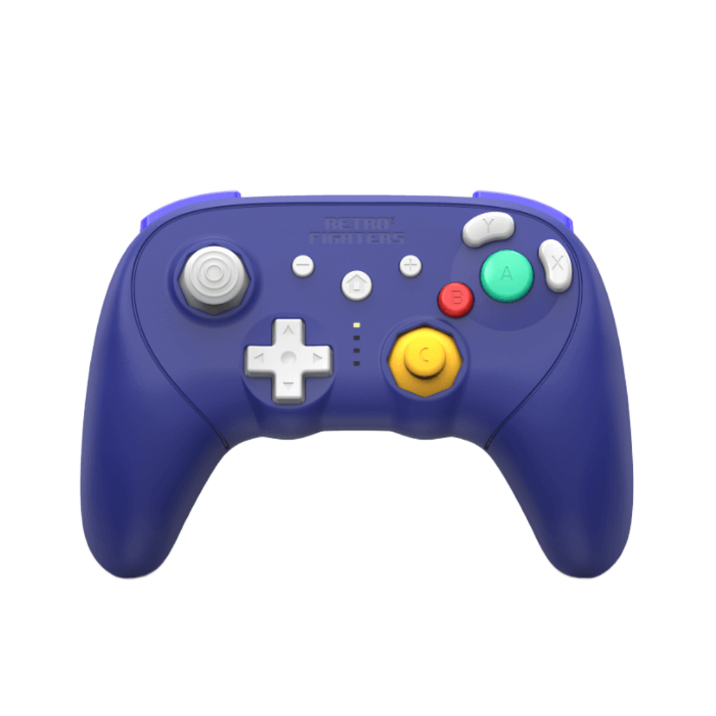 RETRO FIGHTERS BattlerGC Pro ワイヤレスコントローラー｜Nintendo GameCube®・Switch®・Wii®・PC対応｜デュアルワイヤレス（2.4GHz & Bluetooth）｜ホールエフェクトスティック & Kailh®スイッチ搭載｜パープル