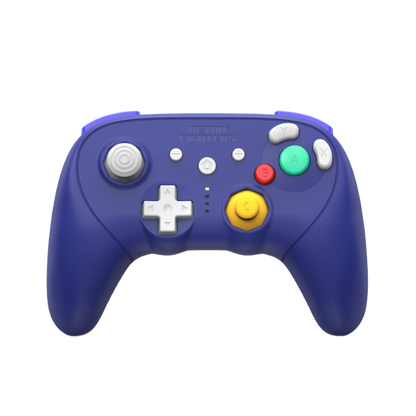 RETRO FIGHTERS BattlerGC Pro ワイヤレスコントローラー｜Nintendo GameCube®・Switch®・Wii®・PC対応｜デュアルワイヤレス（2.4GHz & Bluetooth）｜ホールエフェクトスティック & Kailh®スイッチ搭載｜パープル