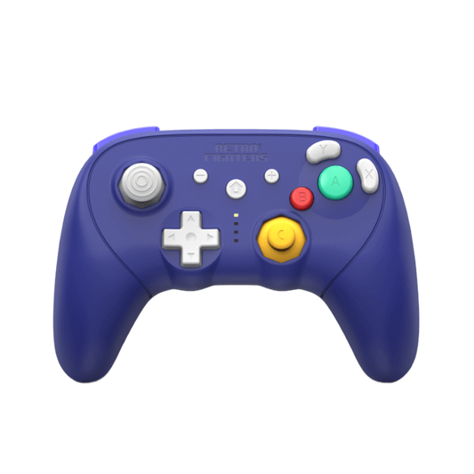 RETRO FIGHTERS BattlerGC Pro ワイヤレスコントローラー｜Nintendo GameCube®・Switch®・Wii®・PC対応｜デュアルワイヤレス（2.4GHz & Bluetooth）｜ホールエフェクトスティック & Kailh®スイッチ搭載｜パープル