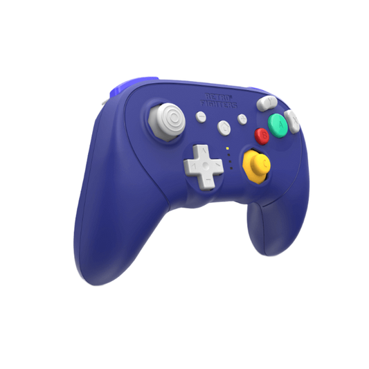 RETRO FIGHTERS BattlerGC Pro ワイヤレスコントローラー｜Nintendo GameCube®・Switch®・Wii®・PC対応｜デュアルワイヤレス（2.4GHz & Bluetooth）｜ホールエフェクトスティック & Kailh®スイッチ搭載｜パープル