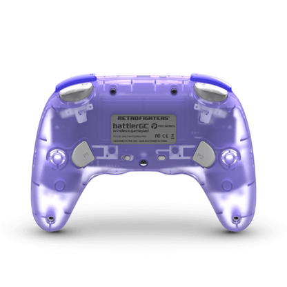 RETRO FIGHTERS BattlerGC Pro ワイヤレスコントローラー｜Nintendo GameCube®・Switch®・Wii®・PC対応｜デュアルワイヤレス（2.4GHz & Bluetooth）｜ホールエフェクトスティック & Kailh®スイッチ搭載｜クリア
