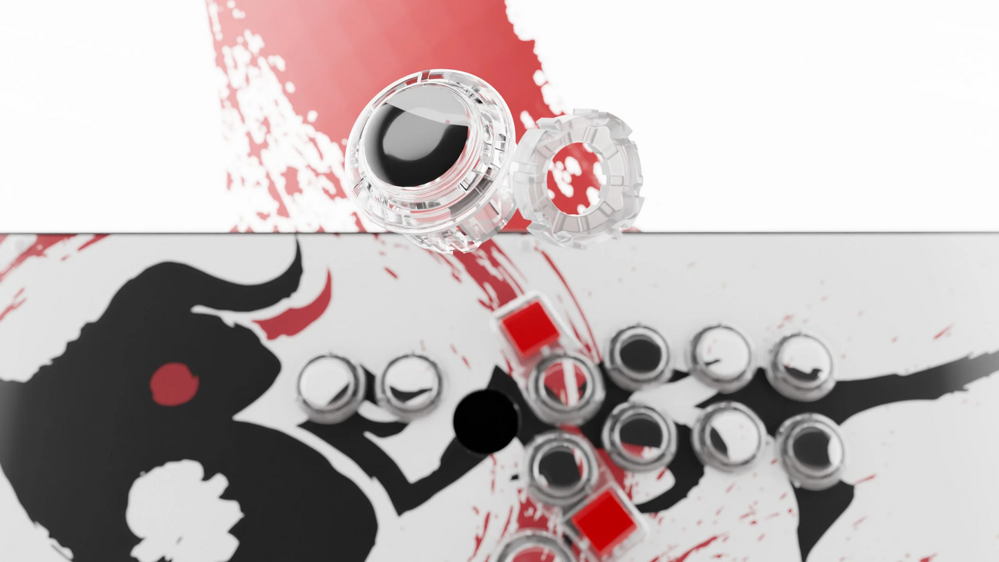 Hit Box PC Beast Box｜PC専用 梅原大吾コラボ 全ボタン式アーケードコントローラー C.O.M.B.O.サイレントボタン搭載 0.3mm高速反応 27mmスリム設計 FGCアダプター対応【予約品】【7月1日出荷予定】