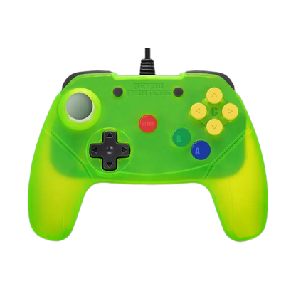Retro Fighters Brawler64 Color Edition v2（ブロウラー64 カラーエディション v2）｜Nintendo 64専用 有線コントローラー 次世代N64ゲームパッド エルゴノミクス2ハンドル設計 デュアルZトリガー ターボ機能 Rumble Pak・Memory Pak対応 10フィートロングケーブル 全4色