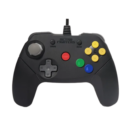 Retro Fighters Brawler64 Color Edition v2（ブロウラー64 カラーエディション v2）｜Nintendo 64専用 有線コントローラー 次世代N64ゲームパッド エルゴノミクス2ハンドル設計 デュアルZトリガー ターボ機能 Rumble Pak・Memory Pak対応 10フィートロングケーブル 全4色