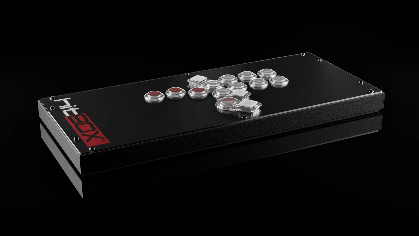 Hit Box PC Hit Box｜PC専用 元祖レバーレスアーケードコントローラー 全ボタン式 C.O.M.B.O.サイレントボタン搭載 0.3mm高速反応 4種SOCDモード 27mmスリム設計 FGCアダプター対応【予約品】【7月1日出荷予定】