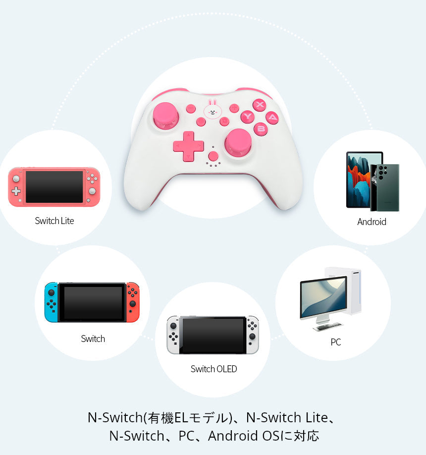 LINE FRIENDS N-Switch® コントローラ【チョコ】 – World Game Express