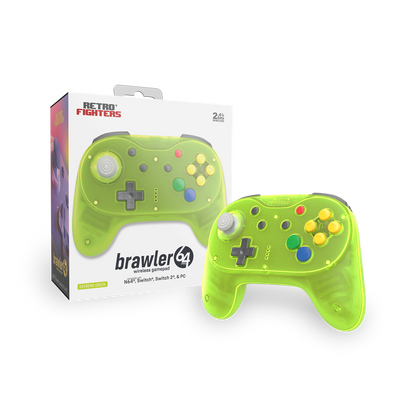 Retro Fighters Brawler64 Pro Series ワイヤレスコントローラー ホールエフェクトスティック搭載 Nintendo 64 / Switch / Switch 2 / PC 対応