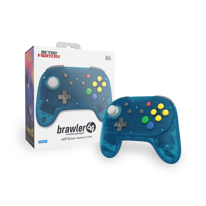 Retro Fighters Brawler64 Pro Series ワイヤレスコントローラー ホールエフェクトスティック搭載 Nintendo 64 / Switch / Switch 2 / PC 対応