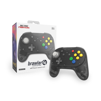Retro Fighters Brawler64 Pro Series ワイヤレスコントローラー ホールエフェクトスティック搭載 Nintendo 64 / Switch / Switch 2 / PC 対応
