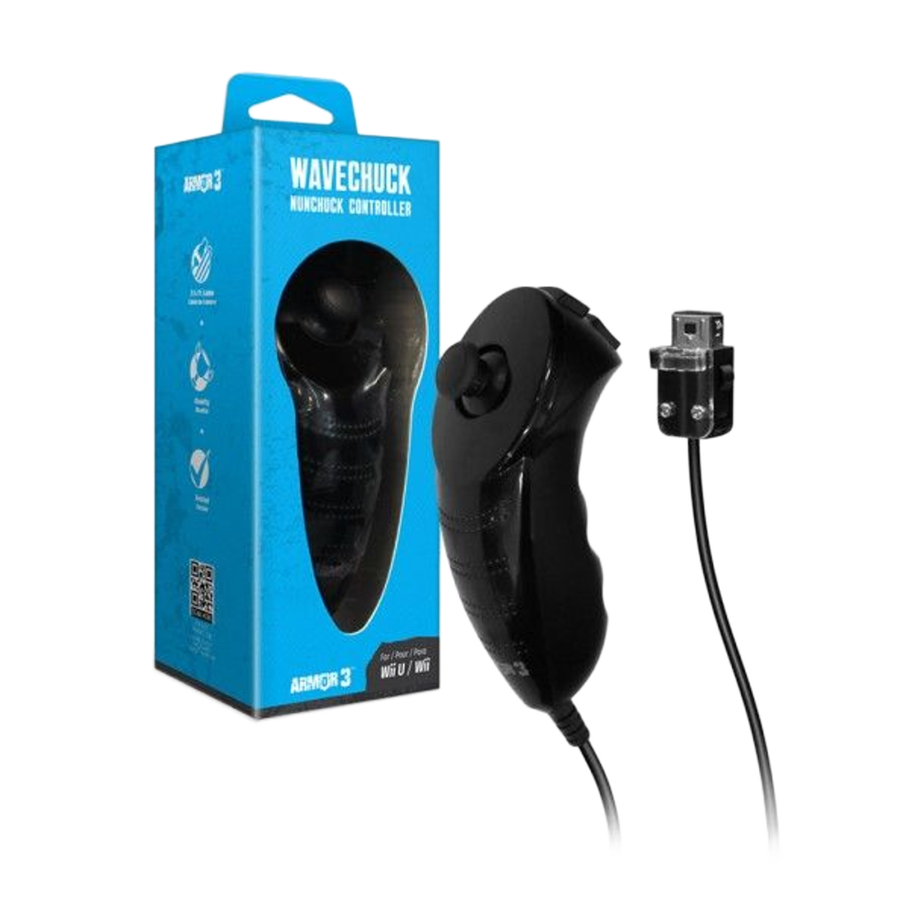 【セット商品】【セットで買うと5％OFF！】ARMOR3 - Wii U®/ Wii® "NuWave" Controller With Nu+ / リモコン と  Wii U®/ Wii® "WaveChuck" Nunchuck Controller / ヌンチャク・コントローラ