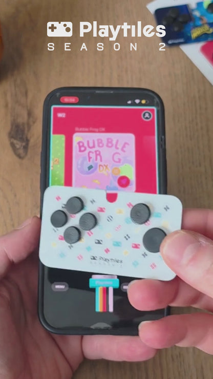 Playtiles プレイタイルズ シーズン2パック｜iOS/Android スマホ用 貼り付け式コントローラー 物理ボタン搭載 電子部品不要 ゲーム続々配信24タイトルに対応【フランス製】【送料無料】