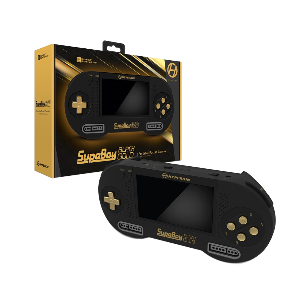 HYPERKIN ハイパーキン SupaBoy SFC スパボーイ　動作確認済み HYPERKIN SUPABOY Black Gold USB Type-C版 スーパーファミコンSFC