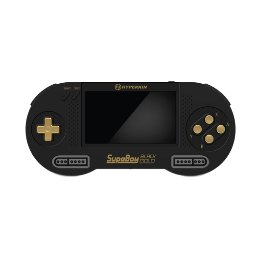 HYPERKIN SUPABOY Black Gold USB Type-C版：スーパーファミコンSFC/SNES(NTSC/PAL)に対応したポータブルゲーム機