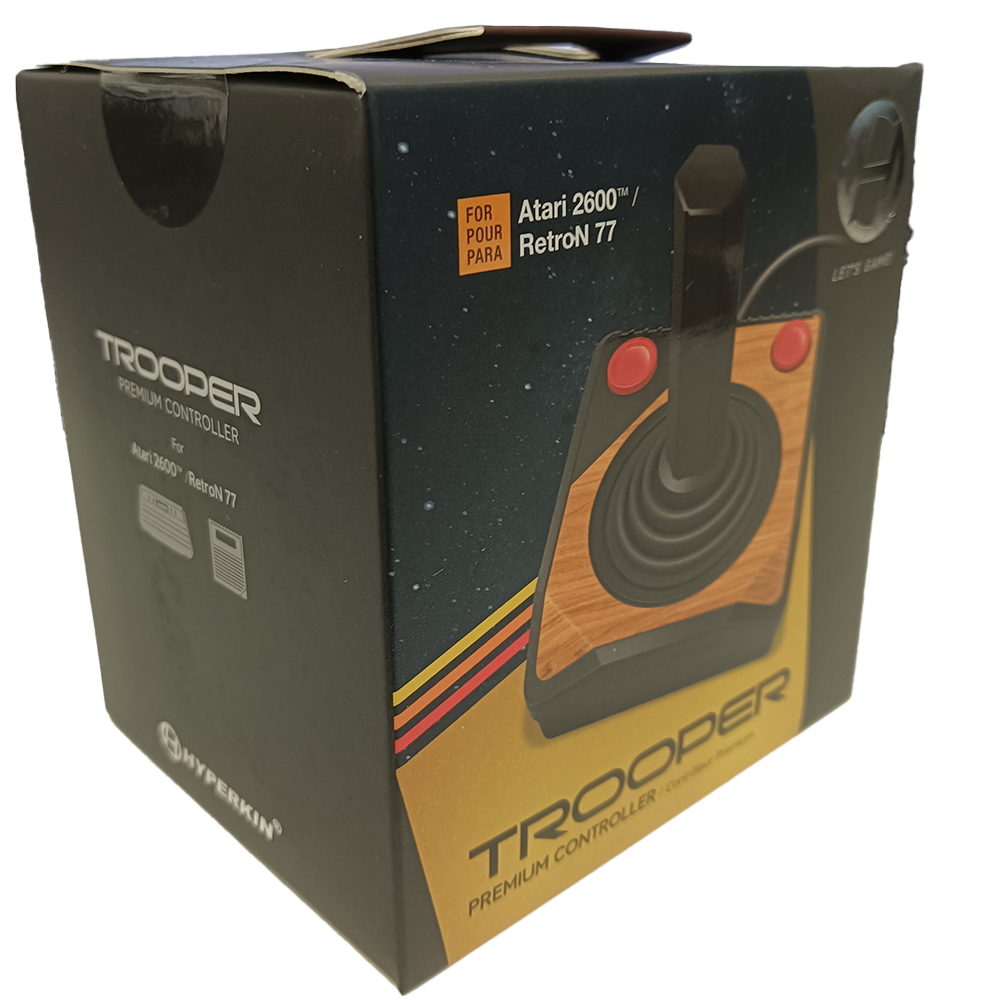 Hyperkin Trooper プレミアム 有線ジョイスティック – ATARI 2600 / Retron 77 互換 クラシックゲーム用コントローラ