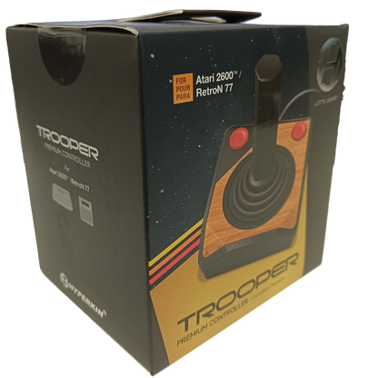 Hyperkin Trooper プレミアム 有線ジョイスティック – ATARI 2600 / Retron 77 互換 クラシックゲーム用コントローラ