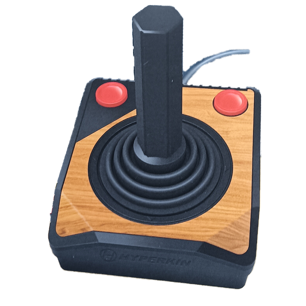 Hyperkin Trooper プレミアム 有線ジョイスティック – ATARI 2600 / Retron 77 互換 クラシックゲーム用コントローラ