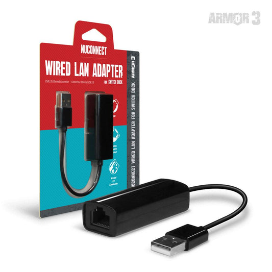 Armor3 "NuConnect" Wired LAN Adapter For Nintendo Switch® / ニューコネクト・LANアダプター