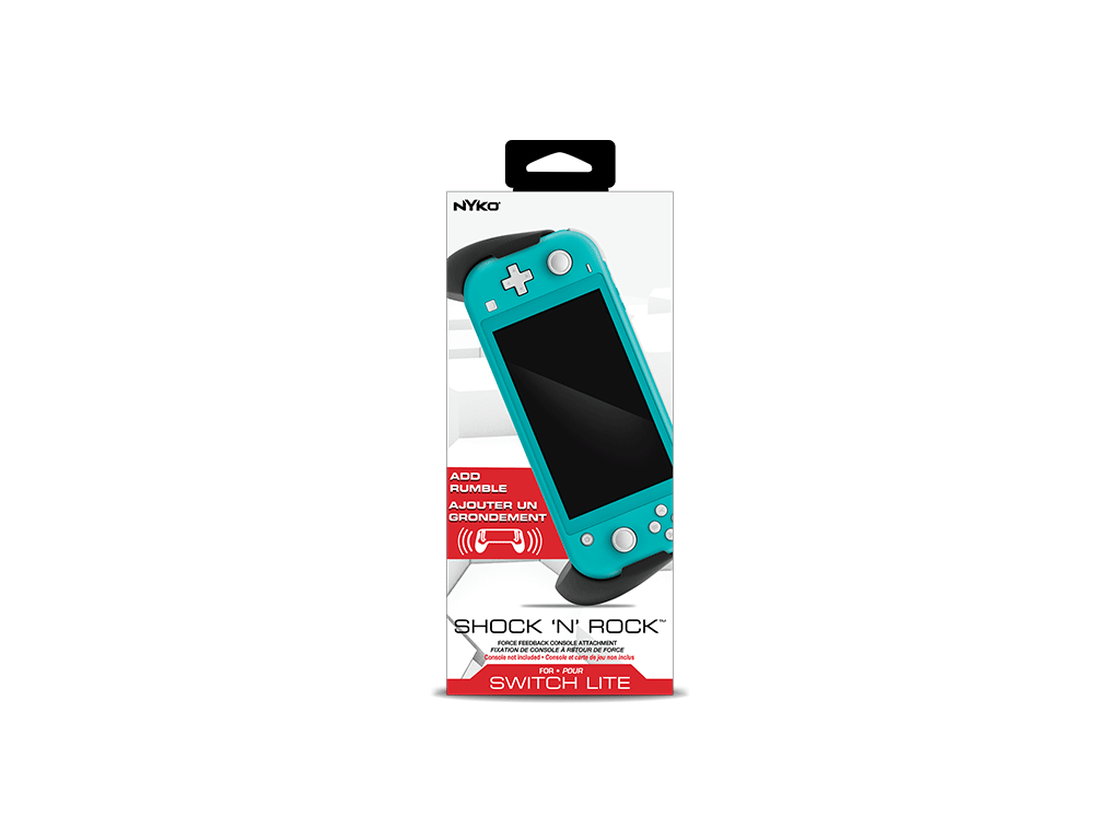 【SALE】NYKO Shock 'N' Rock for Nintendo Switch™ Lite / ショックン・ロック グリップ機能とバッテリー機能、振動機能の融合