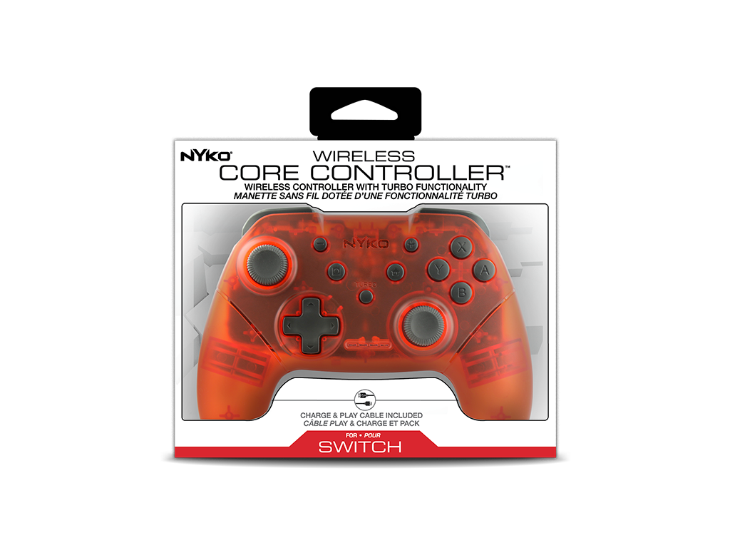 【SALE】NYKO ワイヤレスコントローラ レッド Switch™専用 / Wireless Core Controller (Red) for Nintendo Switch™