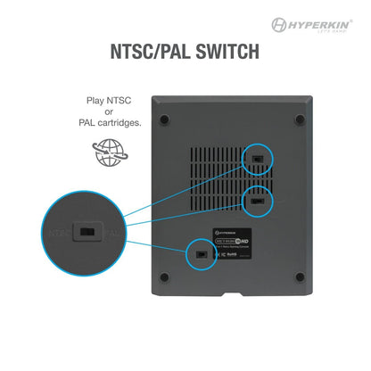 Hyperkin RetroN 3 HD 3-in-1 Retro Gaming Console : スーパーファミコンSFC/SNES、NES、メガドライブMD/Genesis(NTSC/PAL) 対応 レトロ ゲーム 互換機　ブラック